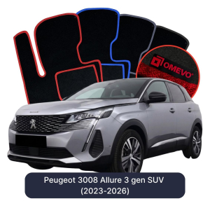 Dywaniki Welurowe OMEVO do Peugeot 3008 Allure 3 gen SUV (2023-2026)