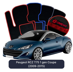 Dywaniki Welurowe OMEVO do Peugeot RCZ T75 1 gen Coupe (2009-2015)