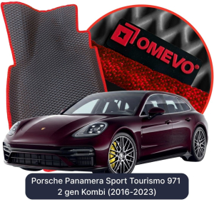 OMEVO 5D Pro EVA Dywaniki do Porsche Panamera Sport Tourismo 971 2 gen Kombi (2016-2023)