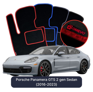 Dywaniki Welurowe OMEVO do Porsche Panamera GTS 2 gen Sedan (2016-2023)