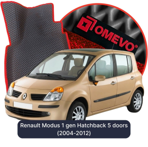 OMEVO 5D Pro EVA Dywaniki do Renault Modus 1 gen Hatchback 5 drzwi (2004-2012)