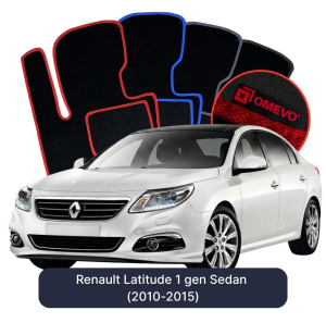 Dywaniki Welurowe OMEVO do Renault Latitude 1 gen Sedan (2010-2015)