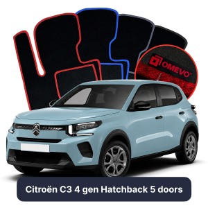 Dywaniki Welurowe OMEVO do Citroën C3 4 gen Hatchback 5 drzwi (2024-2026)