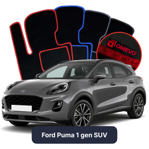 Dywaniki Welurowe OMEVO do Ford Puma 1 gen SUV (2019-2026)