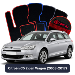 Dywaniki Welurowe OMEVO do Citroën C5 2 gen Kombi (2008-2017)