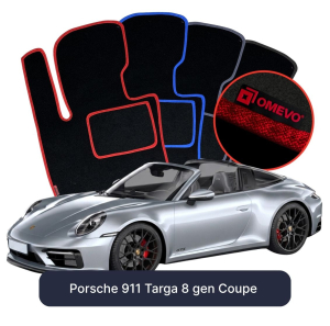 Dywaniki Welurowe OMEVO do Porsche 911 Targa 8 gen Coupe (2019-2026)