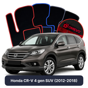 Dywaniki Welurowe OMEVO do Honda CR-V 4 gen SUV (2012-2018)