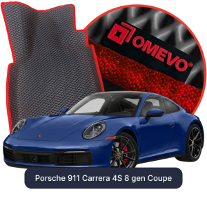 OMEVO 5D Pro EVA Dywaniki do Porsche 911 Carrera 4S 8 gen Coupe (2019-2026)