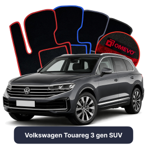 Dywaniki Welurowe OMEVO do Volkswagen Touareg 3 gen SUV (2018-2026)