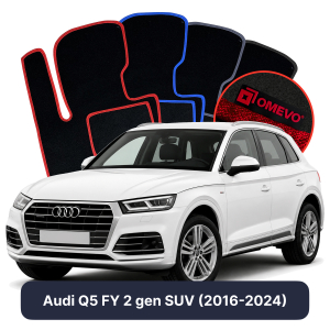 Dywaniki Welurowe OMEVO do Audi Q5 FY 2 gen SUV (2016-2024)