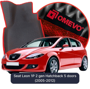 OMEVO 5D Pro EVA Dywaniki do Seat Leon 1P 2 gen Hatchback 5 drzwi (2005-2012)
