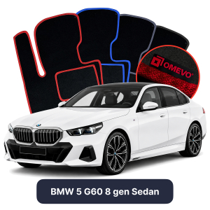 Dywaniki Welurowe OMEVO do BMW 5 G60 8 gen Sedan (2023-2026)