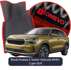 OMEVO 5D Pro EVA Dywaniki do Škoda Kodiaq 5-osobowy Hybryda MHEV 2 gen SUV (2024-2026)