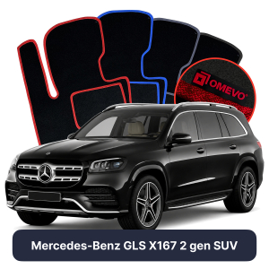 Dywaniki Welurowe OMEVO do Mercedes-Benz GLS X167 2 gen SUV (2019-2026)