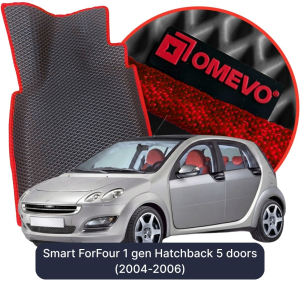 OMEVO 5D Pro EVA Dywaniki do Smart ForFour 1 gen Hatchback 5 drzwi (2004-2006)