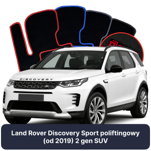 Dywaniki Welurowe OMEVO do Land Rover Discovery Sport poliftingowy (od 2019) 2 gen SUV (2019-2026)