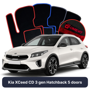 Dywaniki Welurowe OMEVO do Kia XCeed CD 3 gen Hatchback 5 drzwi (2019-2026)