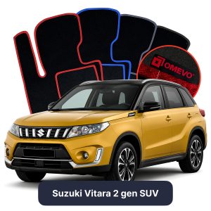 Dywaniki Welurowe OMEVO do Suzuki Vitara 2 gen SUV (2015-2026)