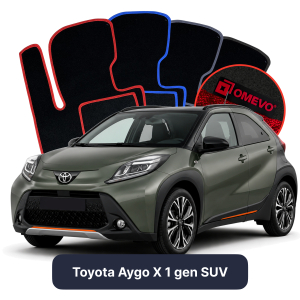 Dywaniki Welurowe OMEVO do Toyota Aygo X 1 gen SUV (2022-2026)
