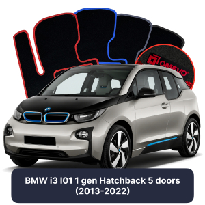 Dywaniki Welurowe OMEVO do BMW i3 I01 1 gen Hatchback 5 drzwi (2013-2022)