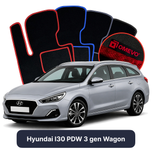 Dywaniki Welurowe OMEVO do Hyundai I30 PDW 3 gen Kombi (2016-2026)