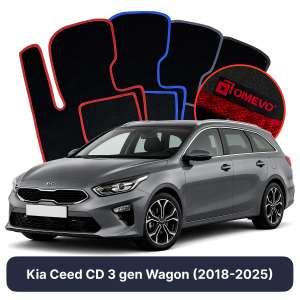 Dywaniki Welurowe OMEVO do Kia Ceed CD 3 gen Kombi (2018-2025)