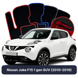 Dywaniki Welurowe OMEVO do Nissan Juke F15 1 gen SUV (2010-2019)