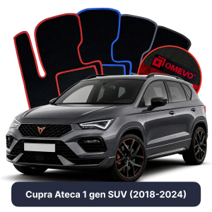 Dywaniki Welurowe OMEVO do Cupra Ateca 1 gen SUV (2018-2024)