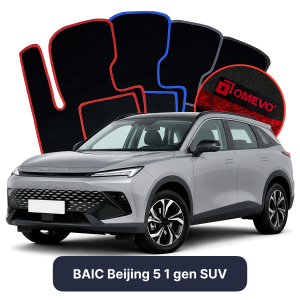Dywaniki Welurowe OMEVO do BAIC Beijing 5 1 gen SUV (2024-2026)