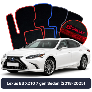 Dywaniki Welurowe OMEVO do Lexus ES XZ10 7 gen Sedan (2018-2025)