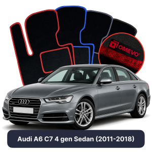 Dywaniki Welurowe OMEVO do Audi A6 C7 4 gen Sedan (2011-2018)