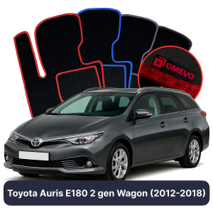 Dywaniki Welurowe OMEVO do Toyota Auris E180 2 gen Kombi (2012-2018)