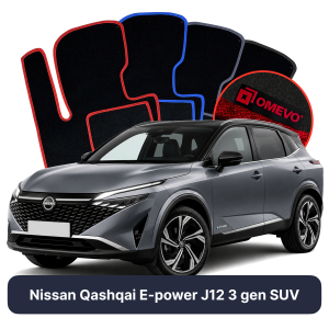 Dywaniki Welurowe OMEVO do Nissan Qashqai E-power J12 3 gen SUV (2021-2026)