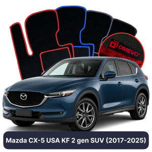 Dywaniki Welurowe OMEVO do Mazda CX-5 USA KF 2 gen SUV (2017-2025)