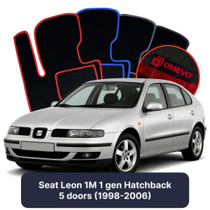 Dywaniki Welurowe OMEVO do Seat Leon 1M 1 gen Hatchback 5 drzwi (1998-2006)