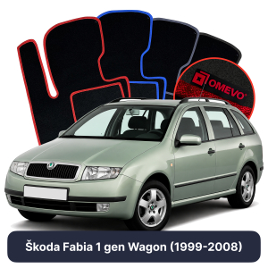 Dywaniki Welurowe OMEVO do Škoda Fabia 1 gen Kombi (1999-2008)