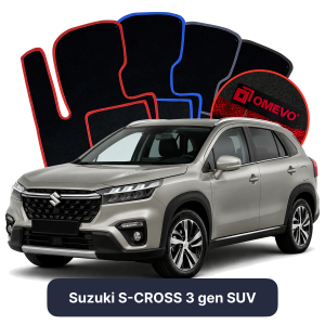 Dywaniki Welurowe OMEVO do Suzuki S-CROSS 3 gen SUV (2021-2026)