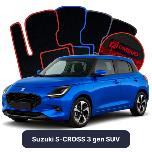 Dywaniki Welurowe OMEVO do Suzuki Swift 7 gen Hatchback 5 drzwi (2024-2025)