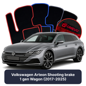 Dywaniki Welurowe OMEVO do Volkswagen Arteon Shooting brake 1 gen Kombi (2017-2025)