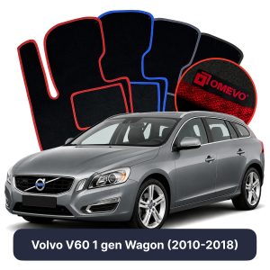 Dywaniki Welurowe OMEVO do Volvo V60 1 gen Kombi (2010-2018)
