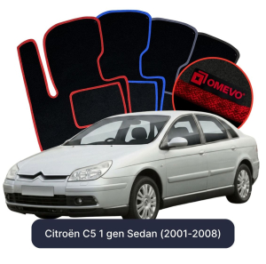 Dywaniki Welurowe OMEVO do Citroën C5 1 gen Sedan (2001-2008)