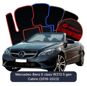 Dywaniki Welurowe OMEVO do Mercedes-Benz E klasa W213 5 gen Cabrio (2016-2023)