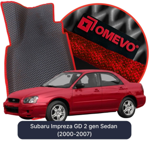 OMEVO 5D Pro EVA Dywaniki do Subaru Impreza GD 2 gen Sedan (2000-2007)