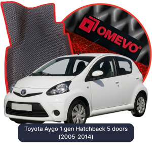 OMEVO 5D Pro EVA Dywaniki do Toyota Aygo 1 gen Hatchback 5 drzwi (2005-2014)