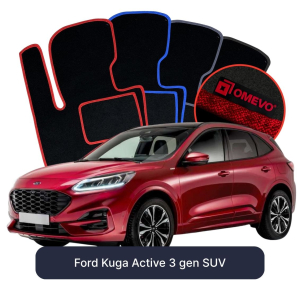 Dywaniki Welurowe OMEVO do Ford Kuga Active 3 gen SUV (2019-2026)