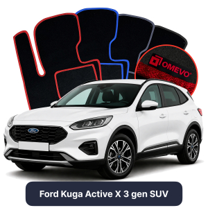 Dywaniki Welurowe OMEVO do Ford Kuga Active X 3 gen SUV (2019-2026)