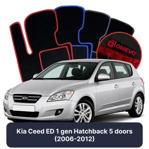 Dywaniki Welurowe OMEVO do Kia Ceed ED 1 gen Hatchback 5 drzwi (2006-2012)