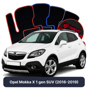 Dywaniki Welurowe OMEVO do Opel Mokka X 1 gen SUV (2016-2019)
