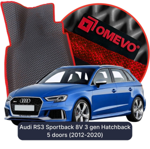 OMEVO 5D Pro EVA Dywaniki do Audi RS3 Sportback 8V 3 gen Hatchback 5 drzwi (2012-2020)