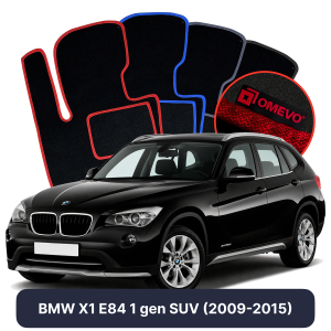 Dywaniki Welurowe OMEVO do BMW X1 E84 1 gen SUV (2009-2015)